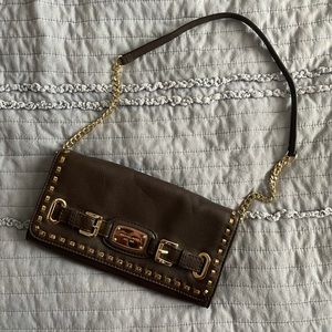 Michael Kors Brown Wallet On Chain